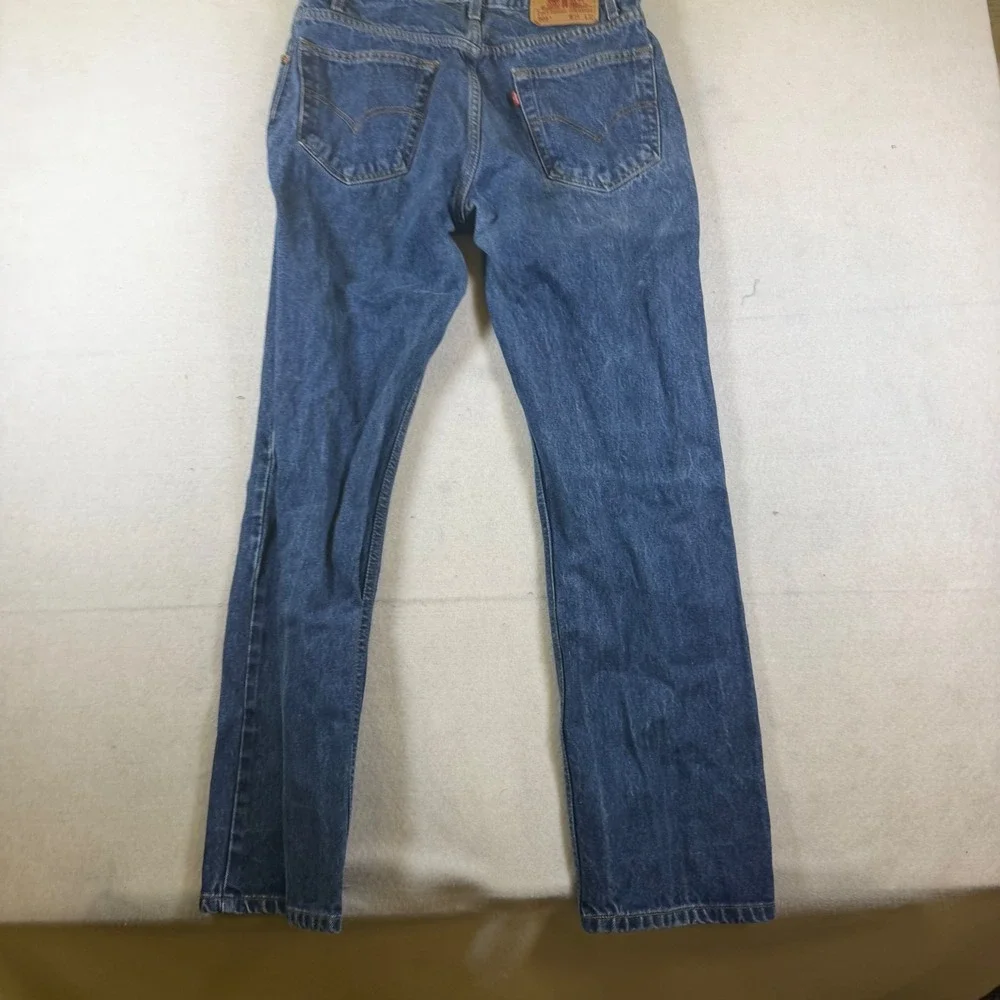 Levis 505 Regular Fit Straight Leg Jeans Mens 34x32 Blue Denim Medium Wash 505